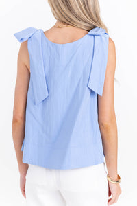On Repeat Light Blue Blouse