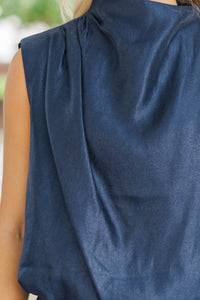 All Set Now Navy Blouse
