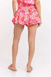 Don’t Wait Up Pink Floral Shorts