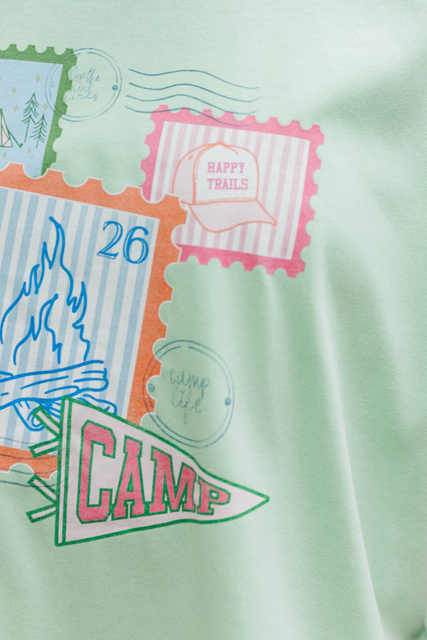 Girls: Postcards From Camp Mint Graphic Tee