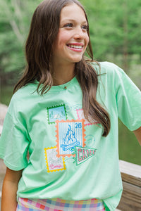 Girls: Postcards From Camp Mint Graphic Tee