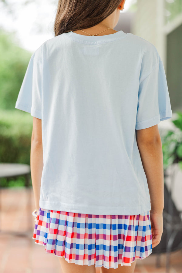 Girls: USA 250th Light Blue Graphic Tee