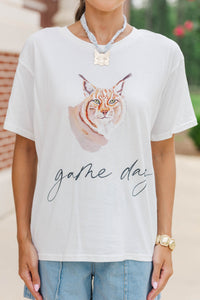 Winning Season White Wildcat Graphic Tee