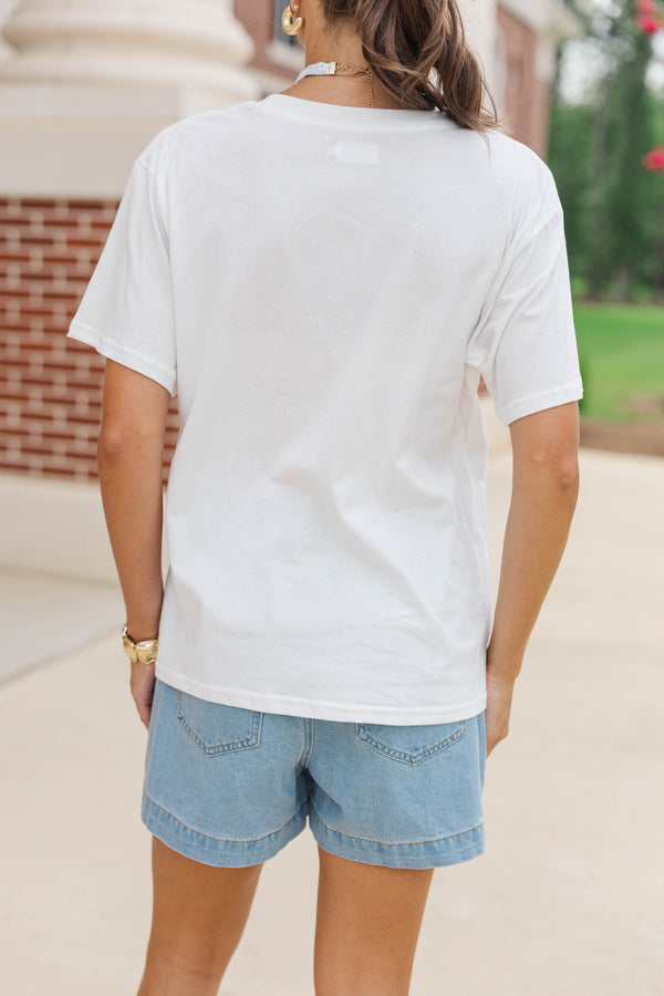 Winning Season White Wildcat Graphic Tee