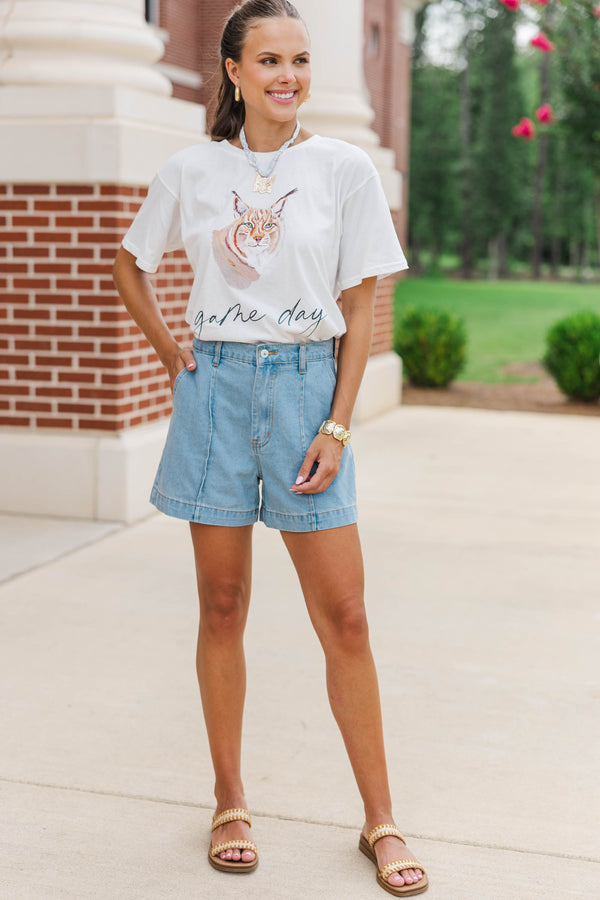Winning Season White Wildcat Graphic Tee
