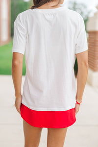 Winning Season White Bulldog Graphic Tee