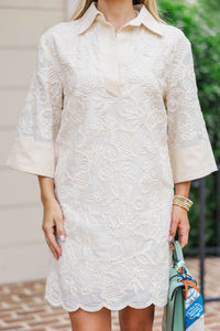 It’s Giving Yes White Embroidered Dress