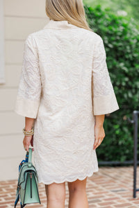 It’s Giving Yes White Embroidered Dress