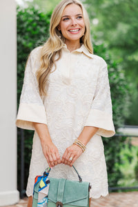 It’s Giving Yes White Embroidered Dress
