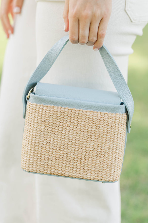 German Fuentes: The Signature Look Light Blue Handbag