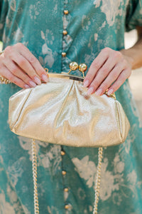 German Fuentes: Stop and Stare Gold Clutch
