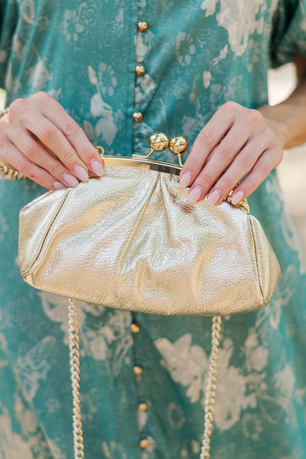 German Fuentes: Stop and Stare Gold Clutch