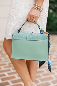 German Fuentes: The Riviera Green Satchel Bag