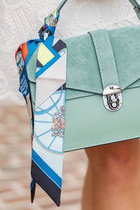 German Fuentes: The Riviera Green Satchel Bag