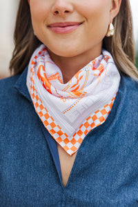 Tennessee Orange Campus Toile Silk Scarf