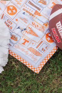 Tennessee Orange Campus Toile Silk Scarf