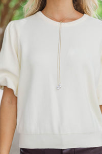 All Right Now Cream Sweater