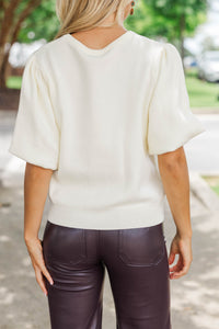 All Right Now Cream Sweater