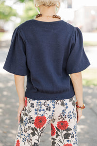 All Right Now Navy Sweater