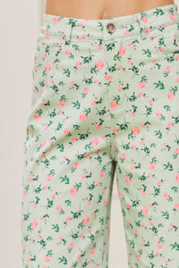 Don’t Think Twice Sage Wide Leg Jeans