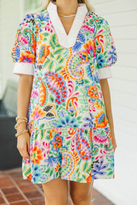 It’s Settled Blue Floral Dress