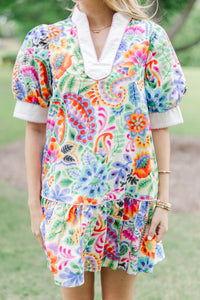 It’s Settled Blue Floral Dress