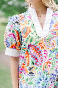 It’s Settled Blue Floral Dress