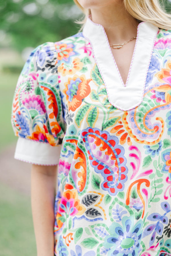 It’s Settled Blue Floral Dress