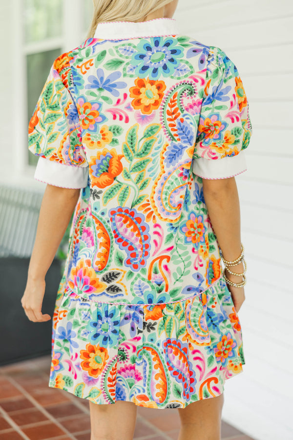 It’s Settled Blue Floral Dress
