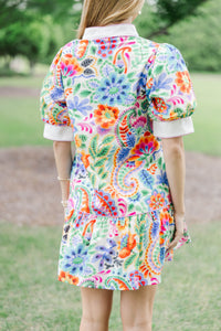 It’s Settled Blue Floral Dress