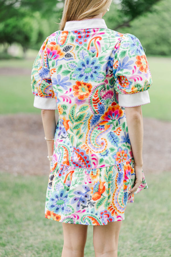 It’s Settled Blue Floral Dress