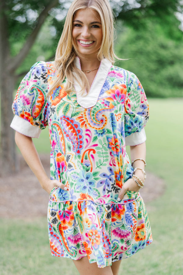 It’s Settled Blue Floral Dress