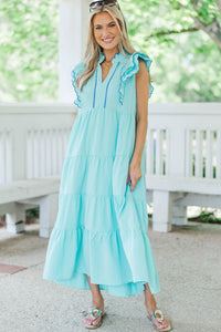 That’s Enough Mint Textured Midi Dress