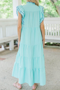 That’s Enough Mint Textured Midi Dress
