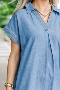 That’s Better Blue Denim Midi Dress