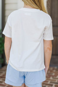 Girls: Ready To Learn White Graphic Tee