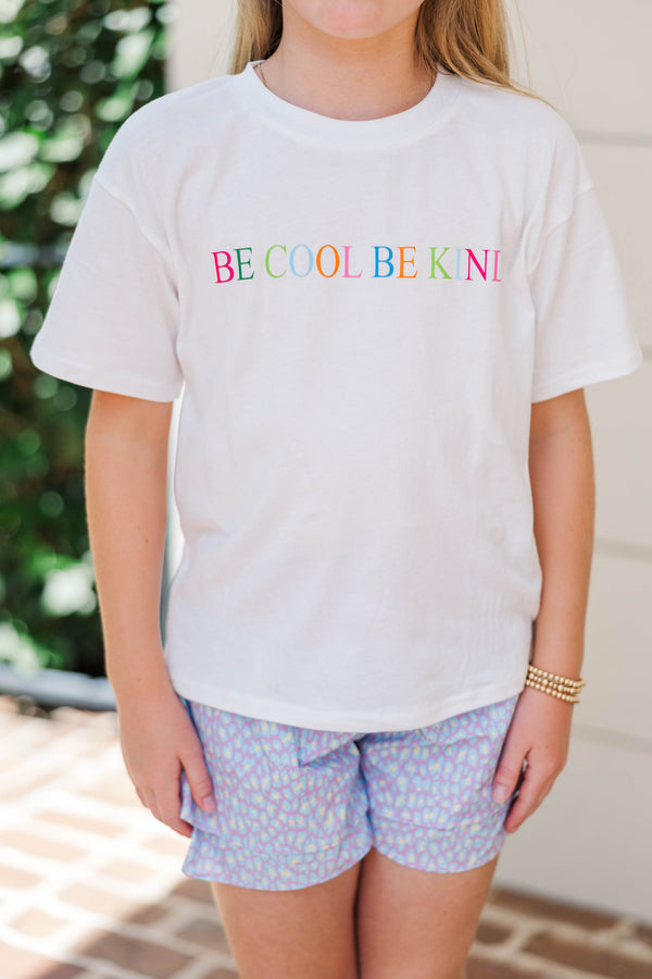 Girls: Be Kind White Graphic Tee
