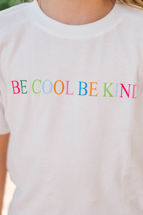 Girls: Be Kind White Graphic Tee