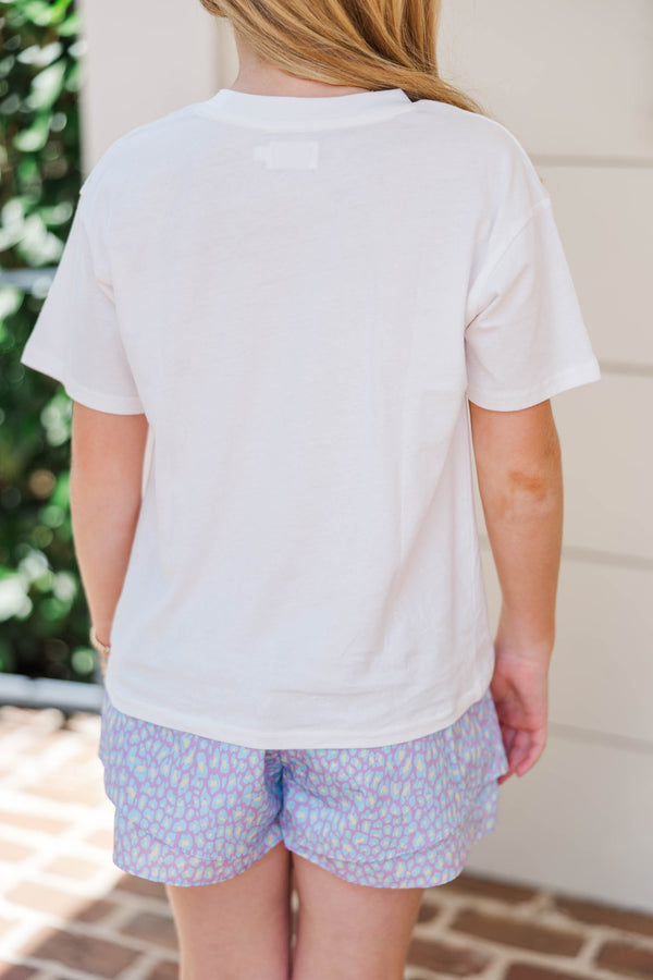 Girls: Be Kind White Graphic Tee