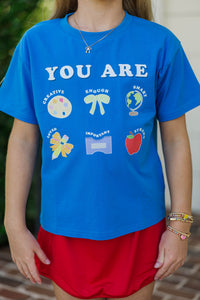 Girls: You Are Everything Blue Graphic Tee