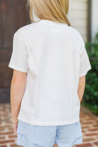 Girls: Let's Have A Good Day White Graphic Tee