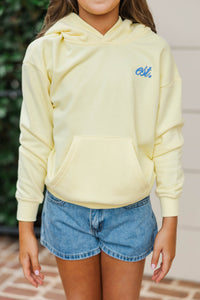 Girls: Est. '76 Yellow Graphic Hoodie