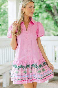 Sweetly So Pink Embriodered Dress