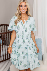 NURSING COLLECTION: Sweet Bliss Blue Medallion Dress