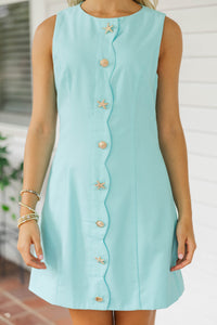 Simply Happy Blue Shift Dress