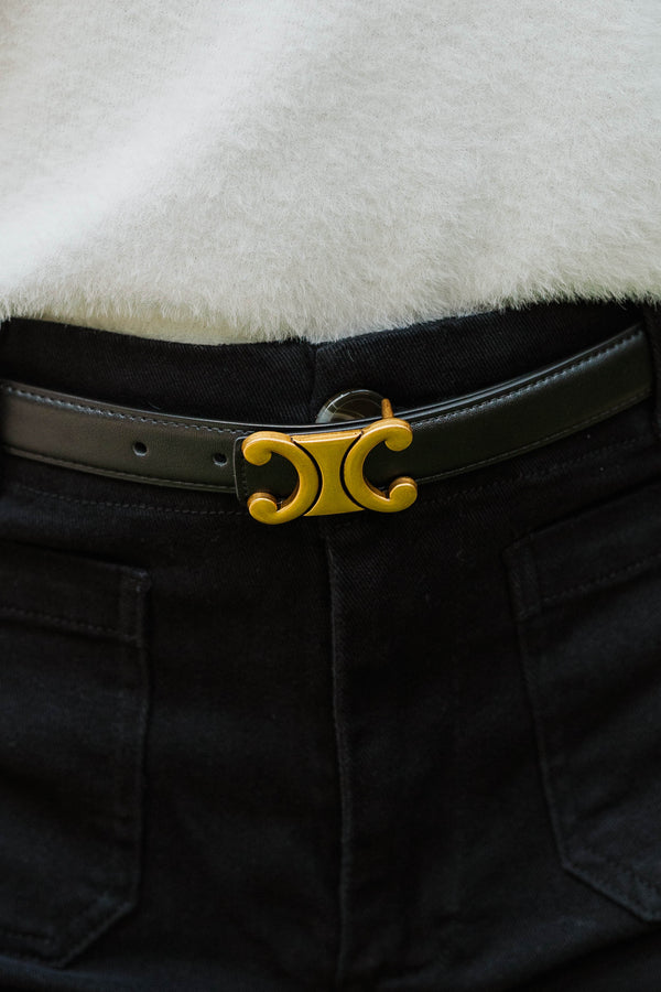 Sleek Statement Black Belt
