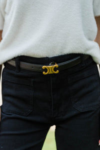 Sleek Statement Black Belt