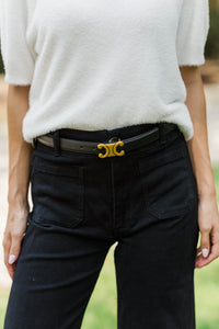 Sleek Statement Black Belt