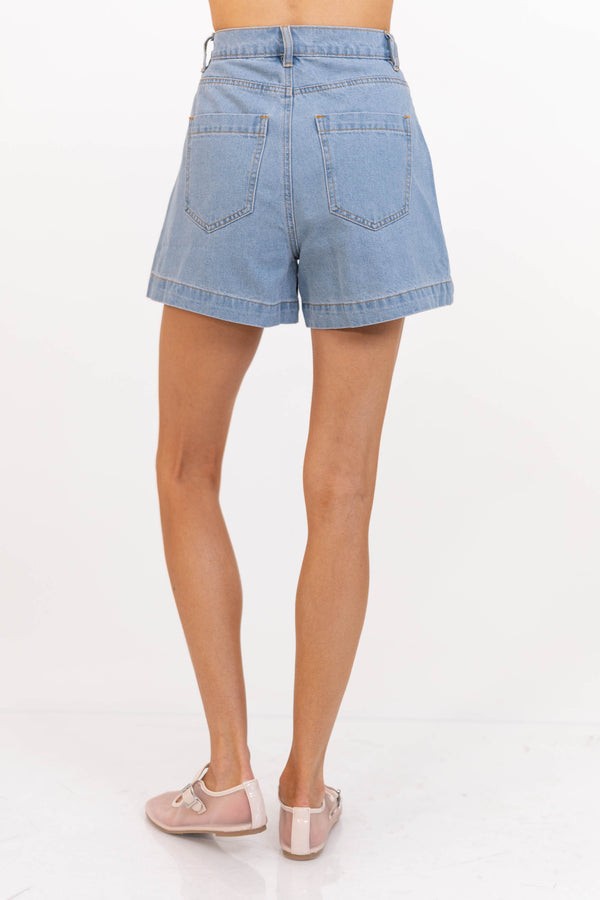 Cottage Charm Light Blue Shorts