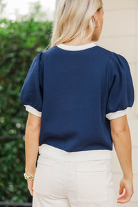 No Better Time Navy Sweater